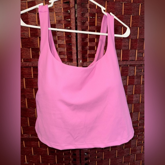 Fabletics NWT Pink Twist Rib Tank Size 1X / XXL - Picture 2 of 5